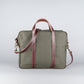 Prospect Briefcase in Olive + Dark Brown