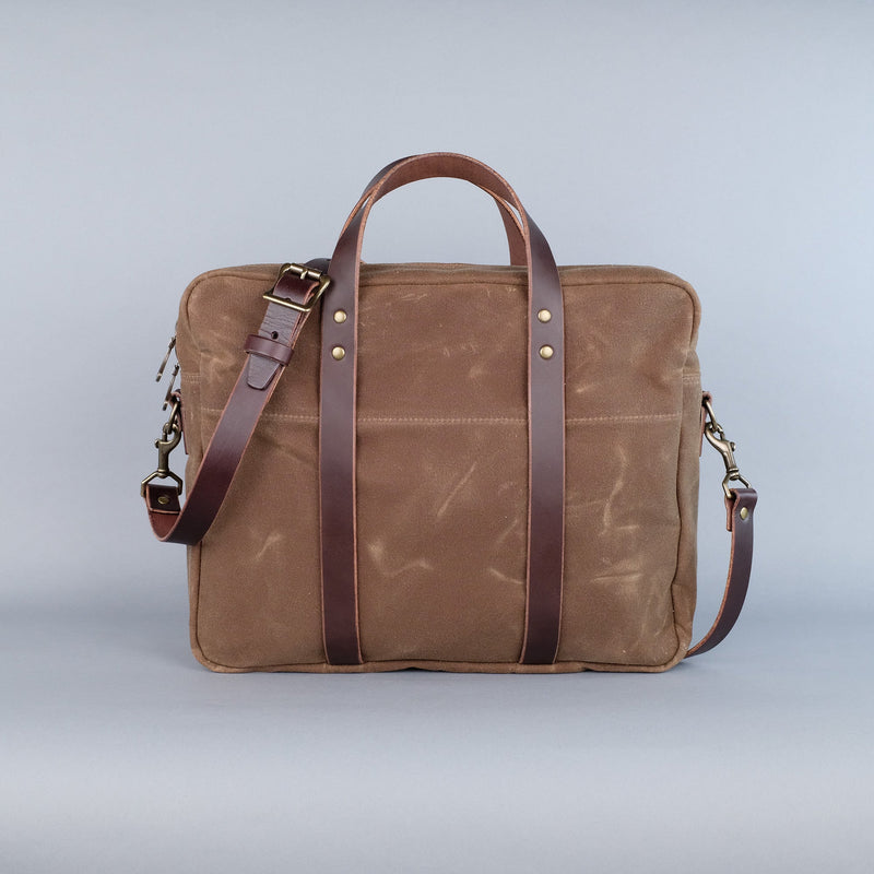 Prospect Briefcase in Brush Brown-zoom-