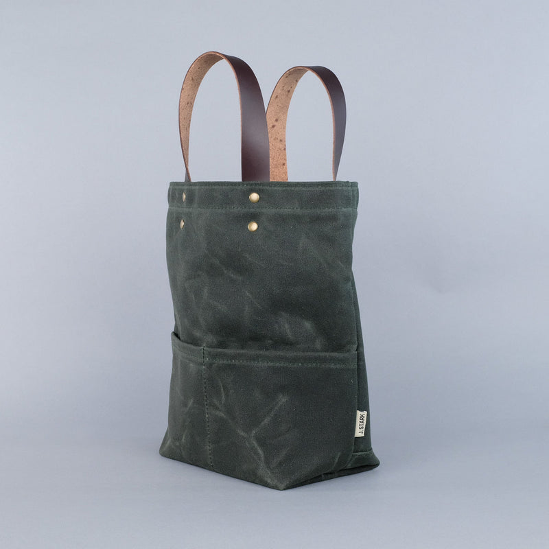 Tremont Wine Tote Bag in Deep Forest Green-zoom-