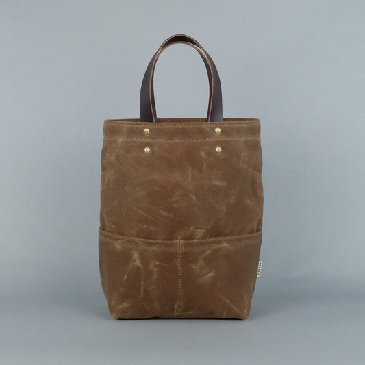 Tremont Wine Tote Bag in Brushed Brown