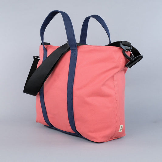 Woodbine Zip Tote Bag in Nantucket Red & Navy