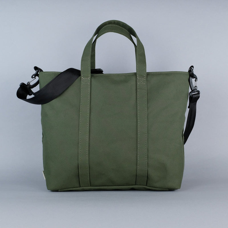 Woodbine Zip Tote Bag in Olive-zoom-