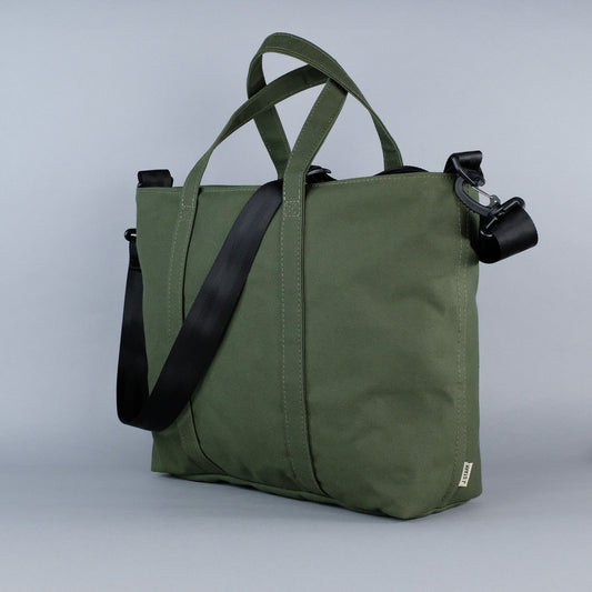 Woodbine Zip Tote Bag in Olive