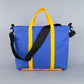 Woodbine Zip Tote Bag in Regatta Blue & Canary Yellow