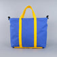 Woodbine Zip Tote Bag in Regatta Blue & Canary Yellow