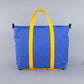 Woodbine Zip Tote Bag in Regatta Blue & Canary Yellow