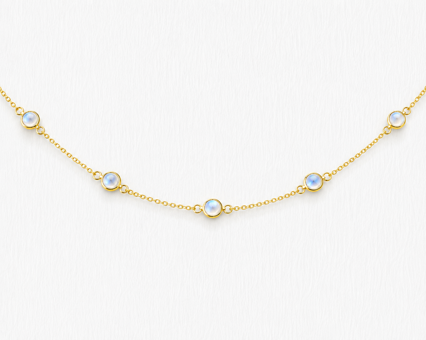 June Birthstone Moonstone Bracelet | Sterling Silver & Gold Gemstone Jewelry