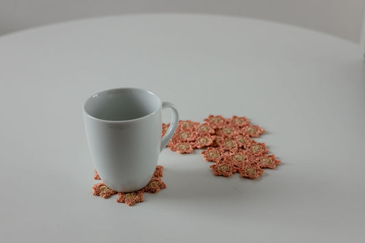 Starflower Crochet Coasters