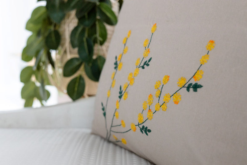 Golden Mimosa Cushion Covers-zoom-