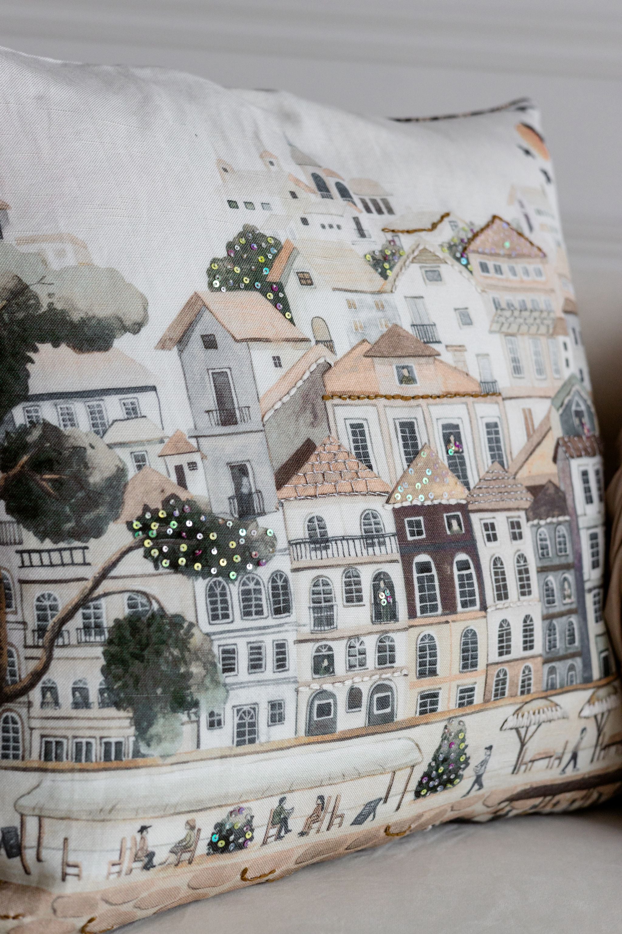 Whispering Village Cushion Cover