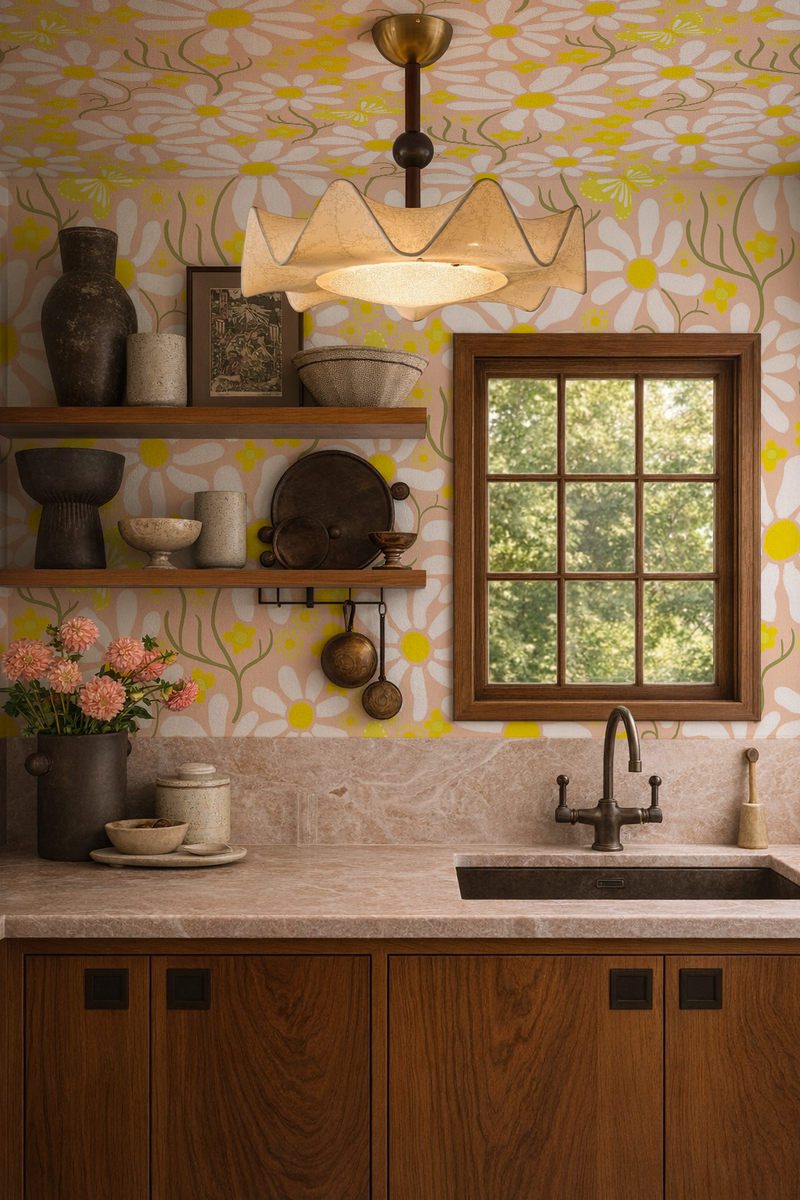 Spring Daze Wallpaper, peach-zoom-