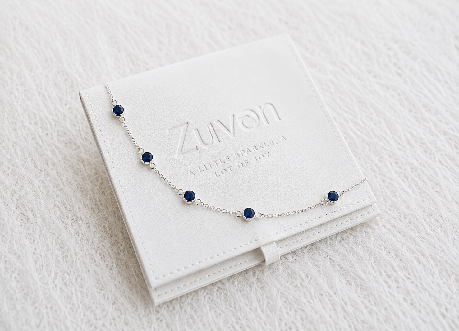 September Birthstone Lapis Bracelet | Sterling Silver Gemstone Jewelry
