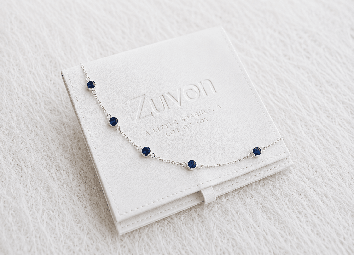 September Birthstone Lapis Bracelet | Sterling Silver Gemstone Jewelry - Aware House