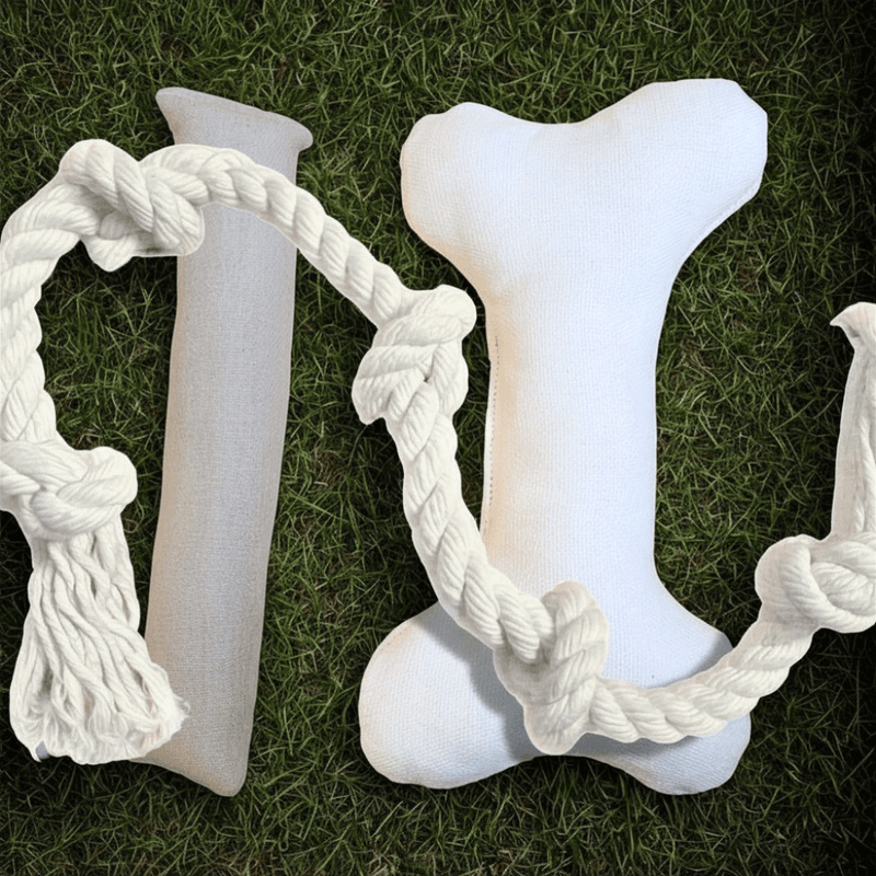 Natural Dog Toy Bundle | Hemp & Organic Cotton Toys for Cuddle, Fetch & Tug-zoom-