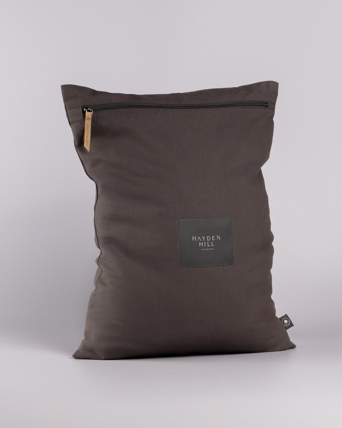Organic Cotton Travel Laundry Bags Set of 2 in Charcoal Gray-5
