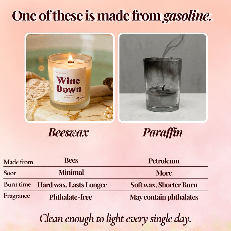 Wine Down Beeswax Candle-zoom-