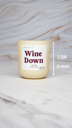 Wine Down Beeswax Candle - Aware House - MBur Candle Co. -