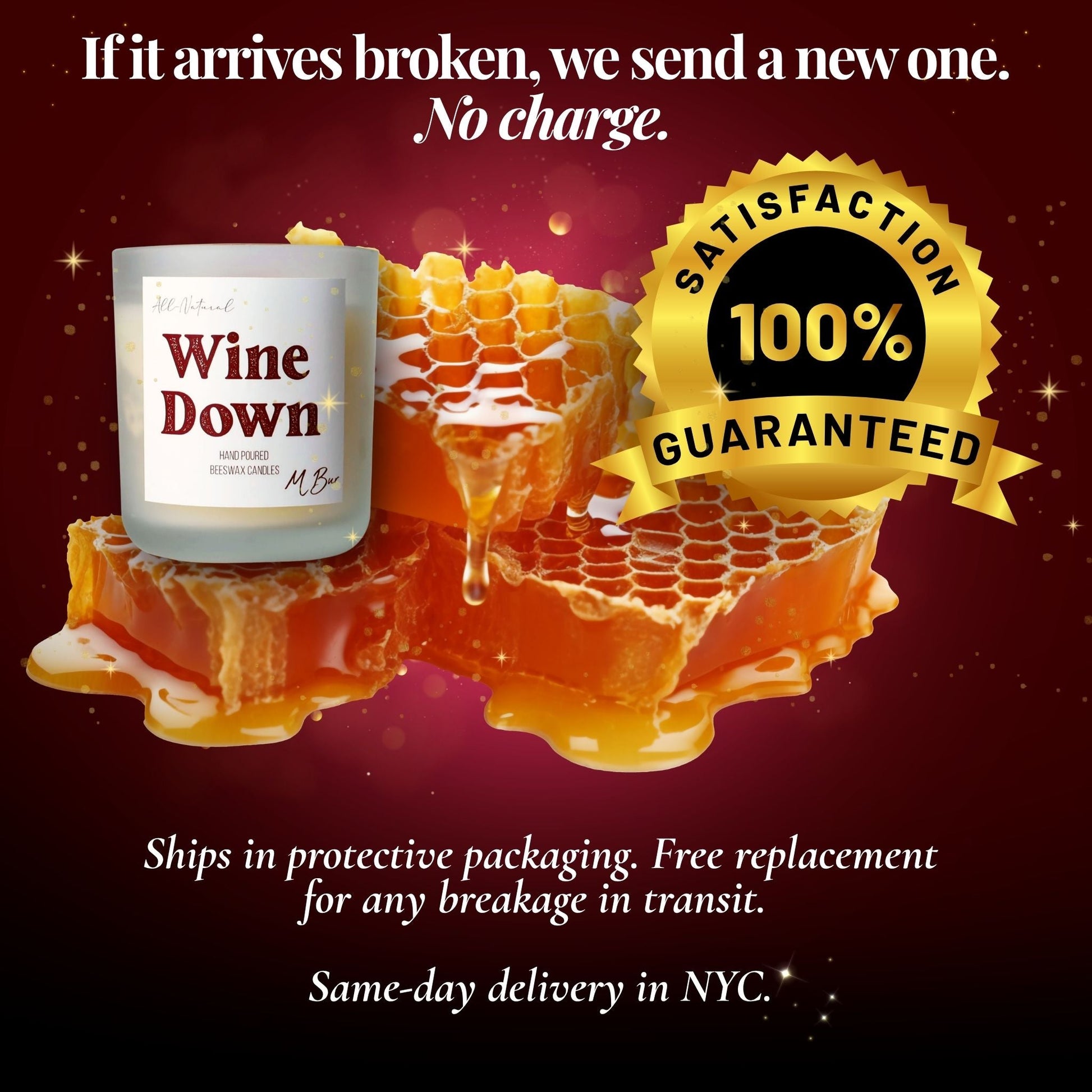 Wine Down Beeswax Candle - Aware House - MBur Candle Co. -