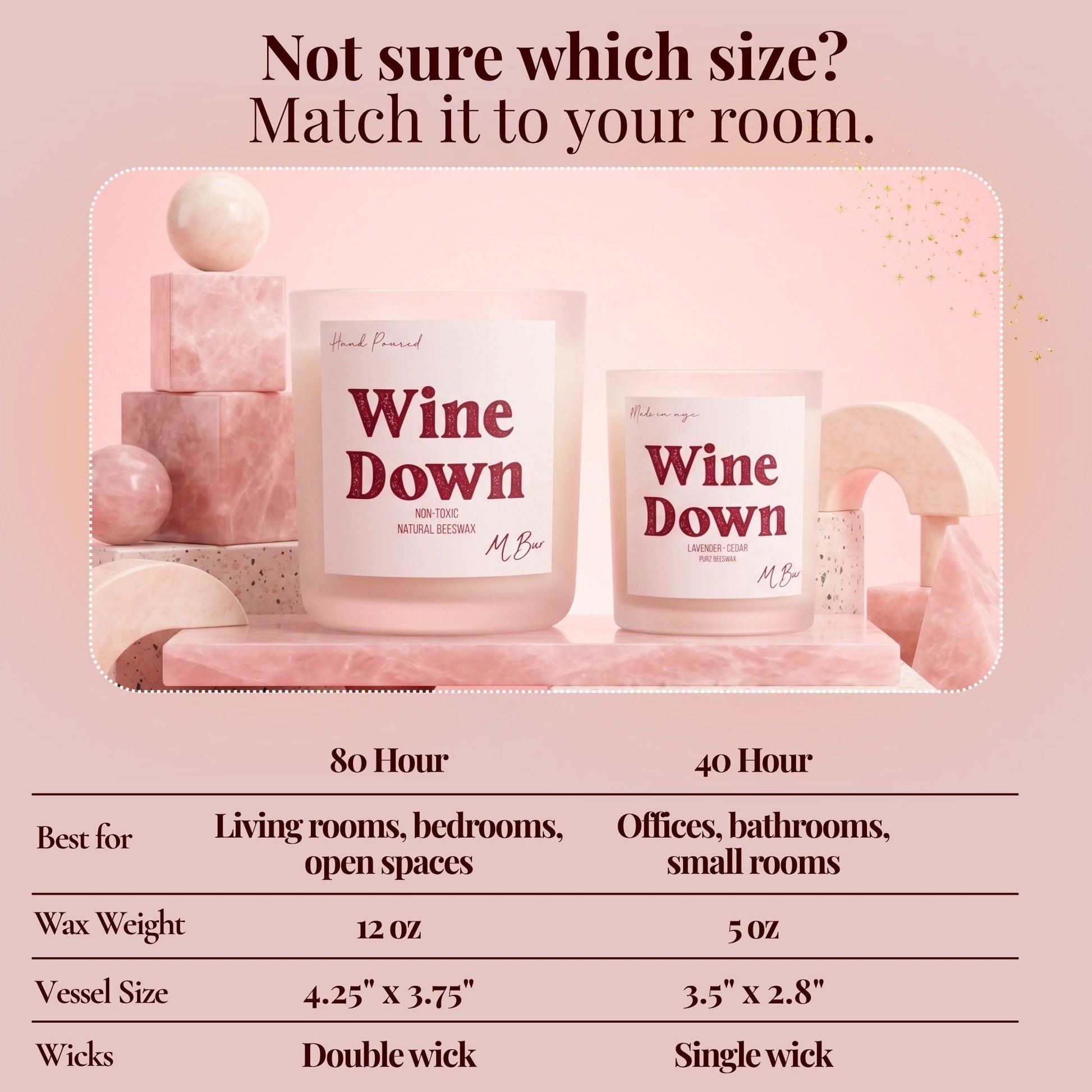Wine Down Beeswax Candle-3