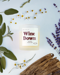 Wine Down Beeswax Candle - Aware House - MBur Candle Co. -
