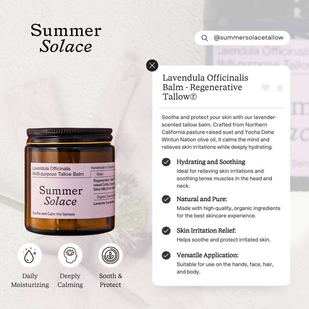 Lavendula Officinalis Tallow Balm-6