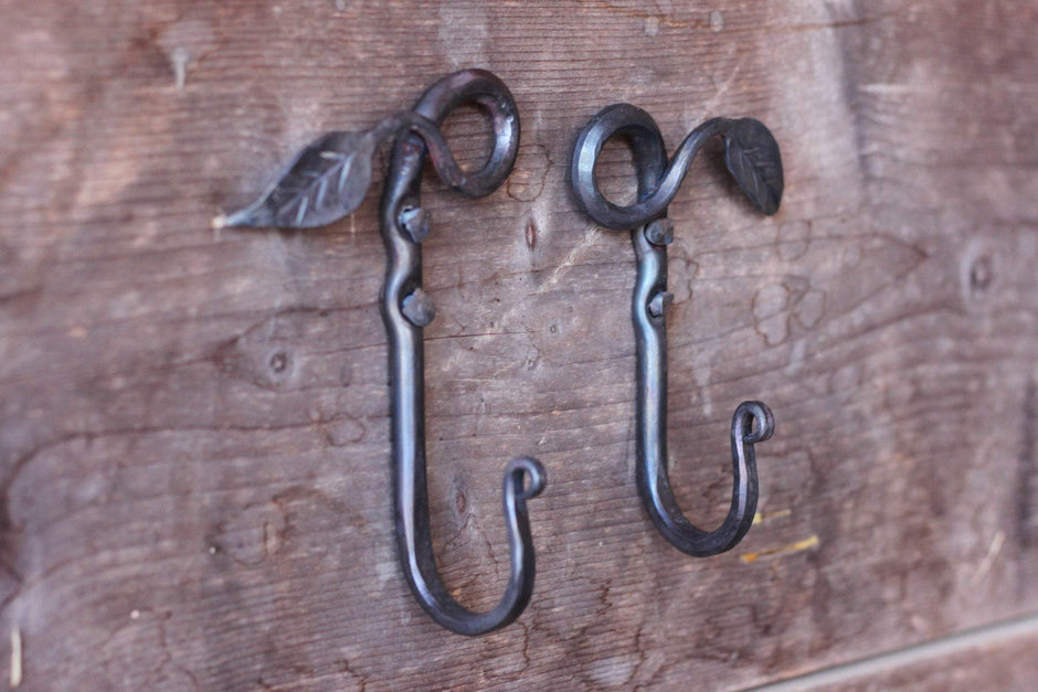 Leaf Wall Hook | Decorative Wall Hook - Aware House - Wicks Forge - 