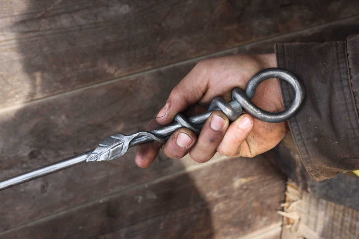 Leaf Wrap Fire Poker-3