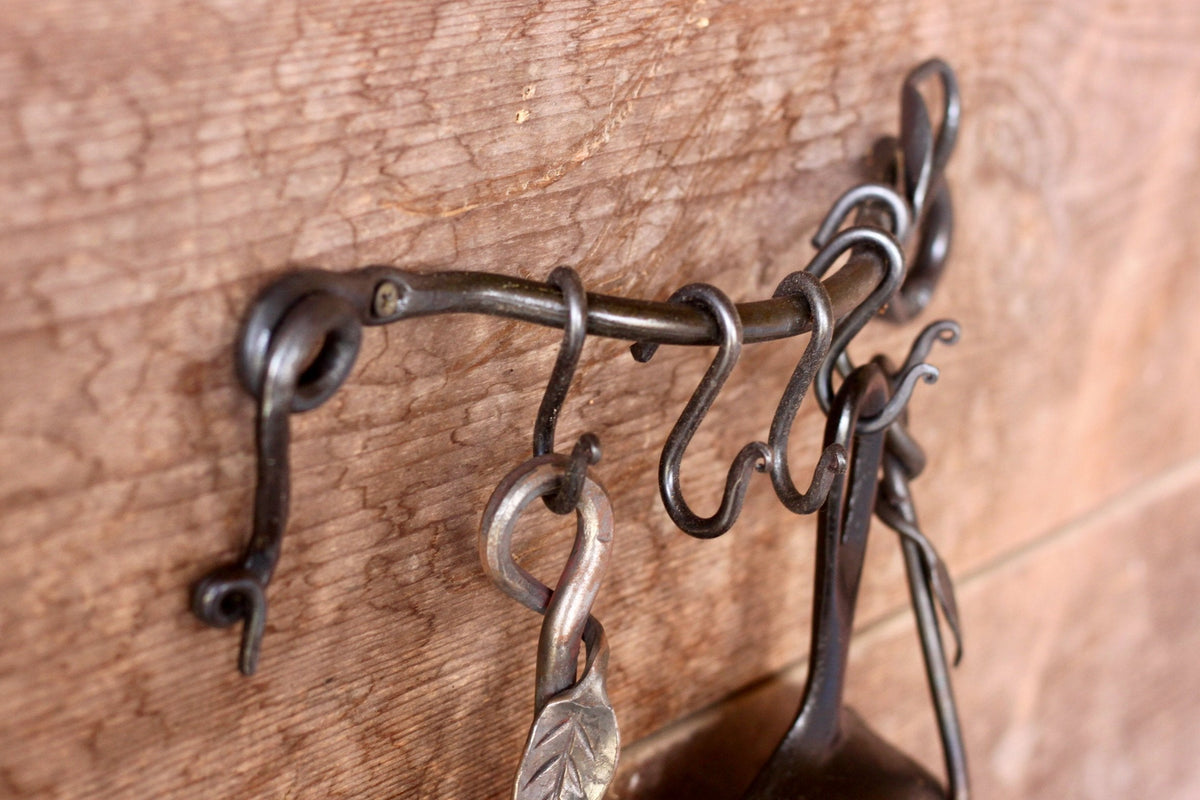 Leafy Pot & Pan Holder | Wall Rack (5 Hooks)-zoom-5