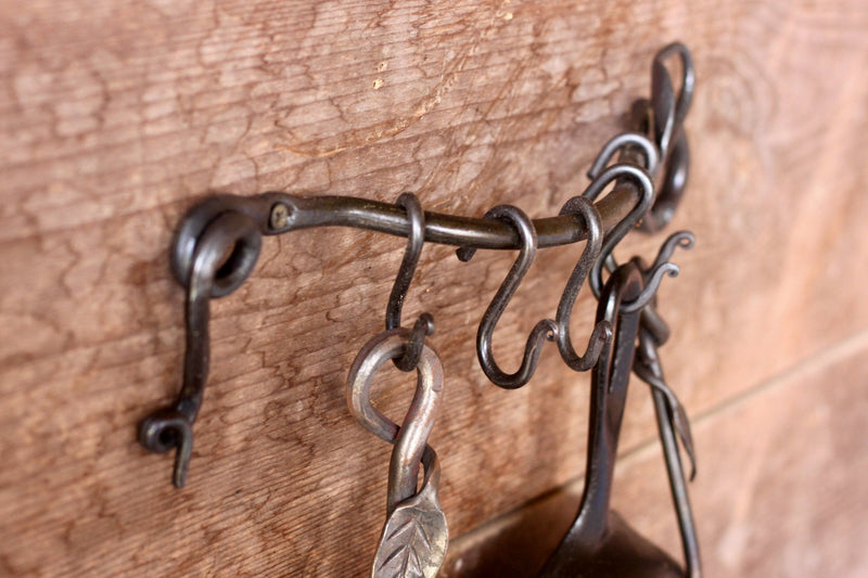 Leafy Pot & Pan Holder | Wall Rack (5 Hooks)-zoom-