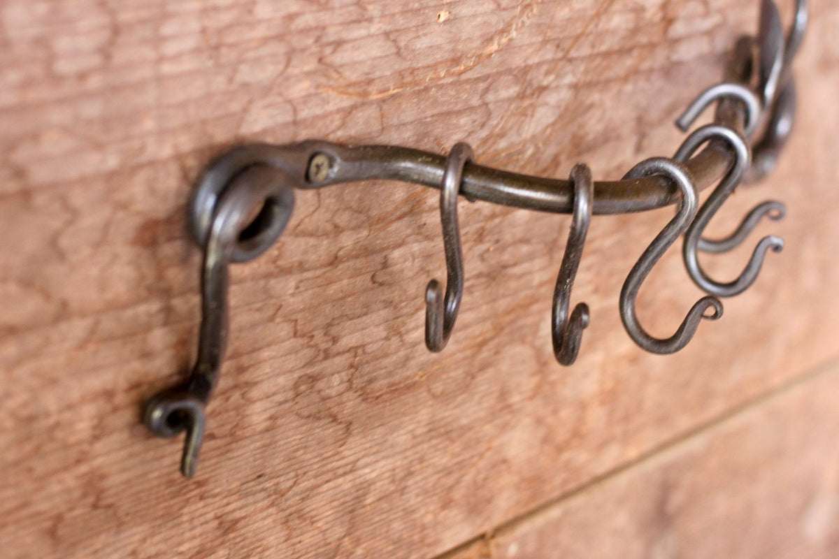 Leafy Pot & Pan Holder | Wall Rack (5 Hooks)-zoom-3