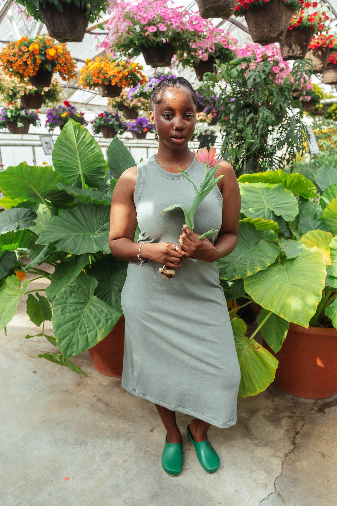 Serena Dress | Pistachio-5