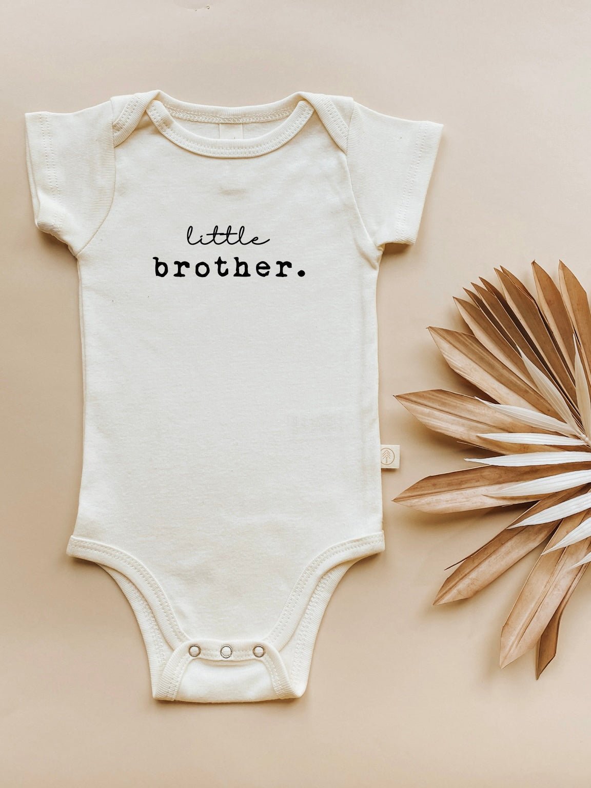 Little Brother Organic Cotton Short Sleeve Baby Bodysuit - Aware House