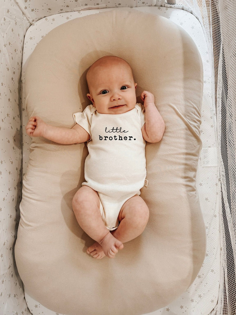 Little Brother Organic Cotton Short Sleeve Baby Bodysuit-zoom-