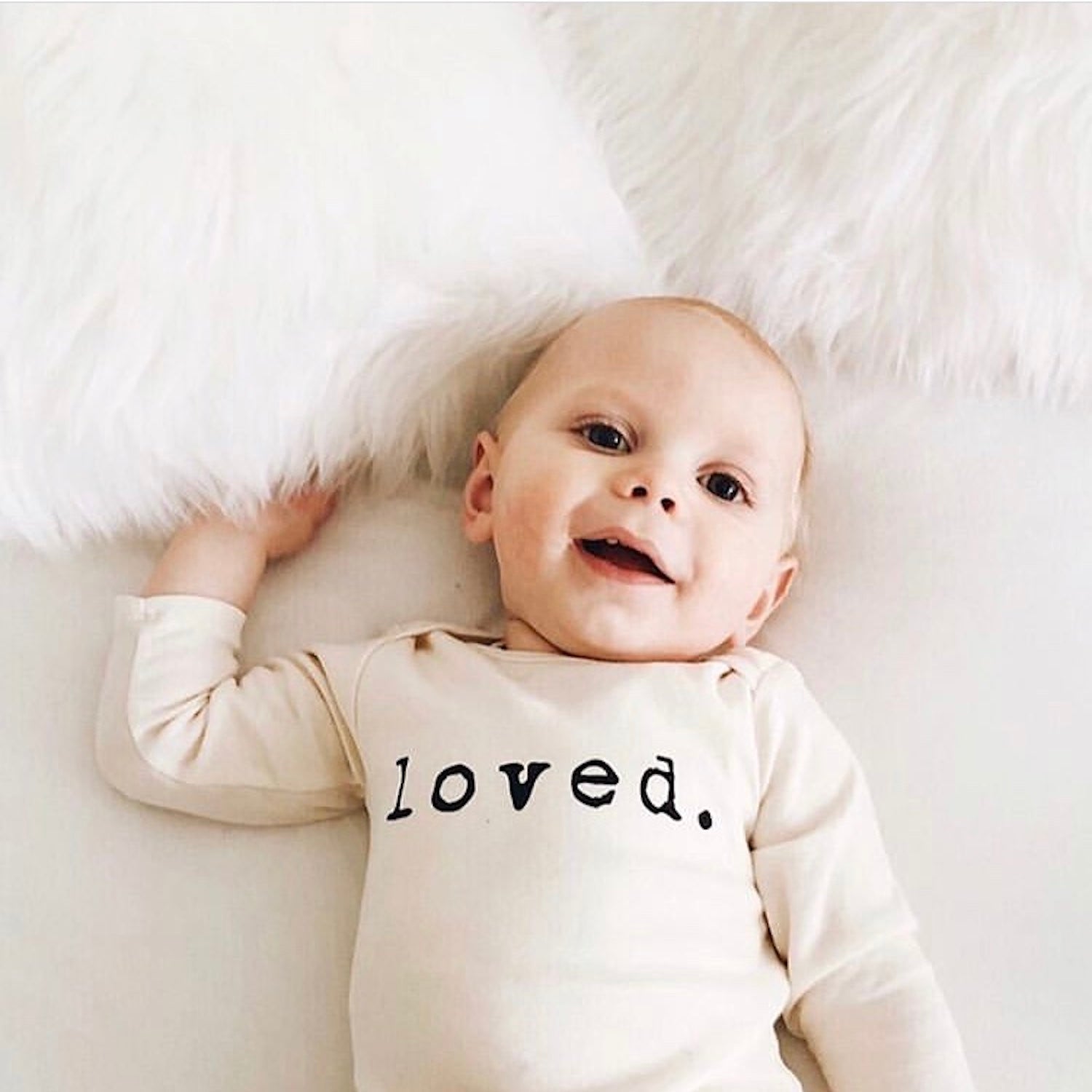 Loved. Organic Baby Bodysuit Long Sleeve - Aware House