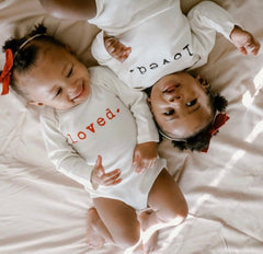 Loved. Organic Baby Bodysuit Long Sleeve - Aware House