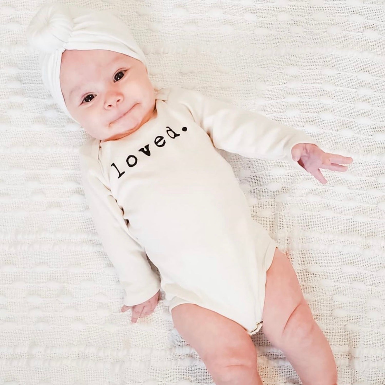 Loved. Organic Baby Bodysuit Long Sleeve - Aware House
