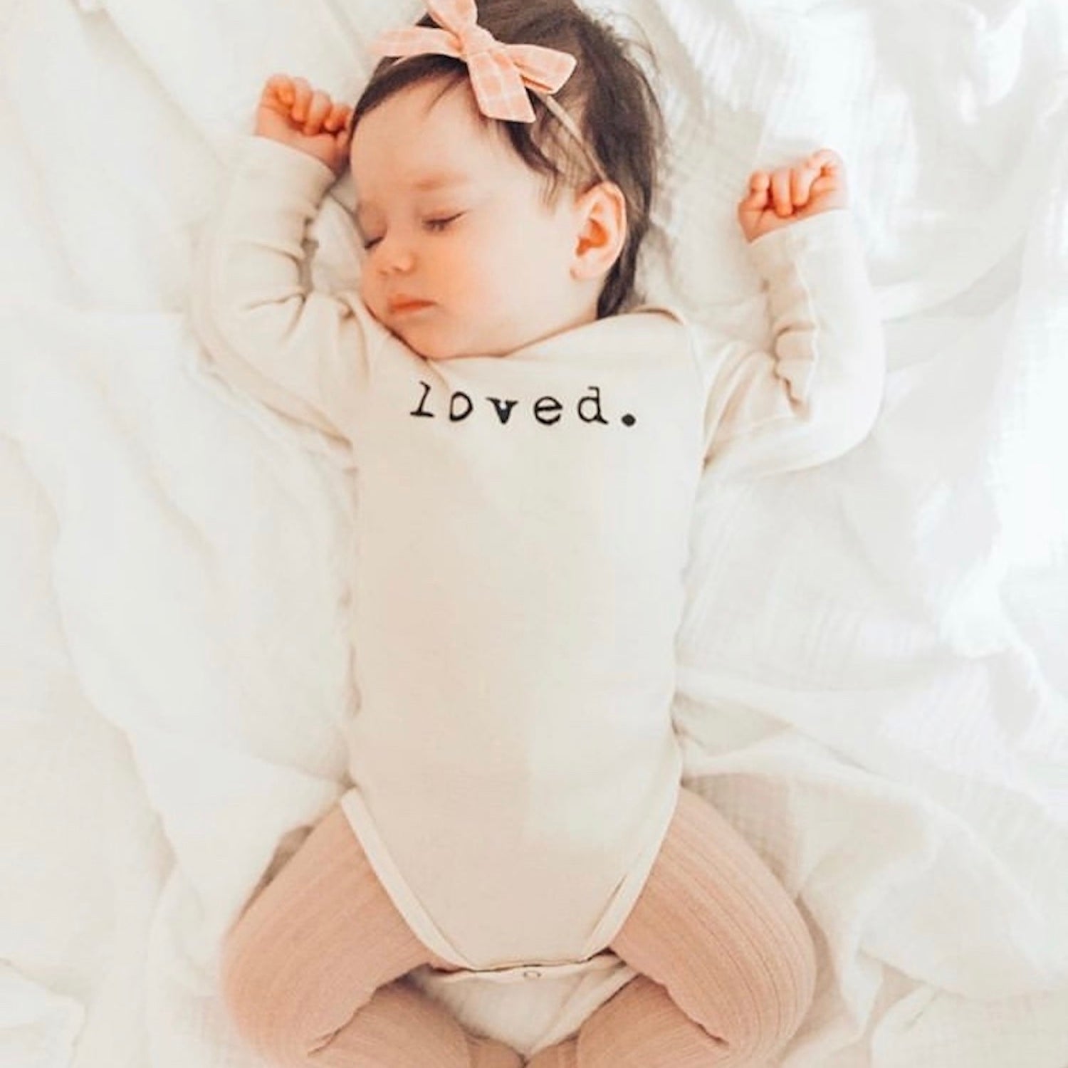 Loved. Organic Baby Bodysuit Long Sleeve - Aware House