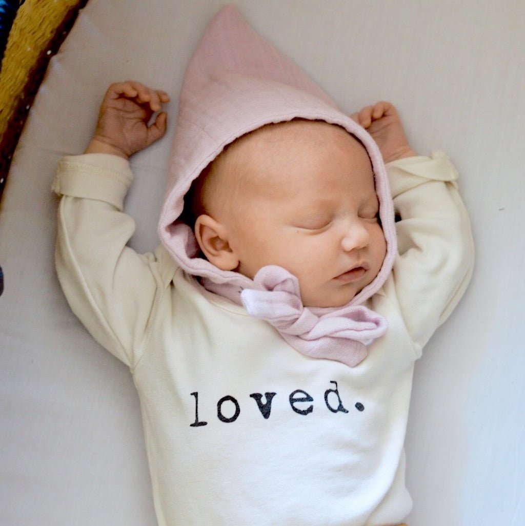 Loved. Organic Baby Bodysuit Long Sleeve - Aware House