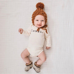 Loved. Organic Baby Bodysuit Long Sleeve - Aware House