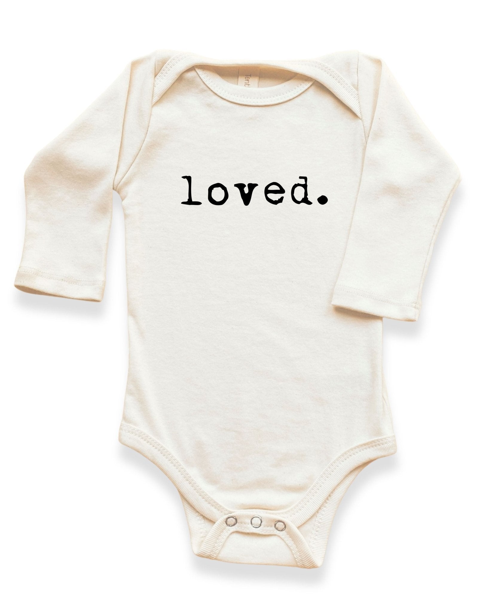 Loved. Organic Baby Bodysuit Long Sleeve - Aware House