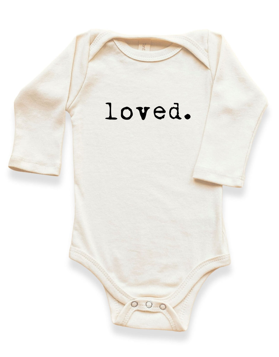 Loved. Organic Baby Bodysuit Long Sleeve - Aware House