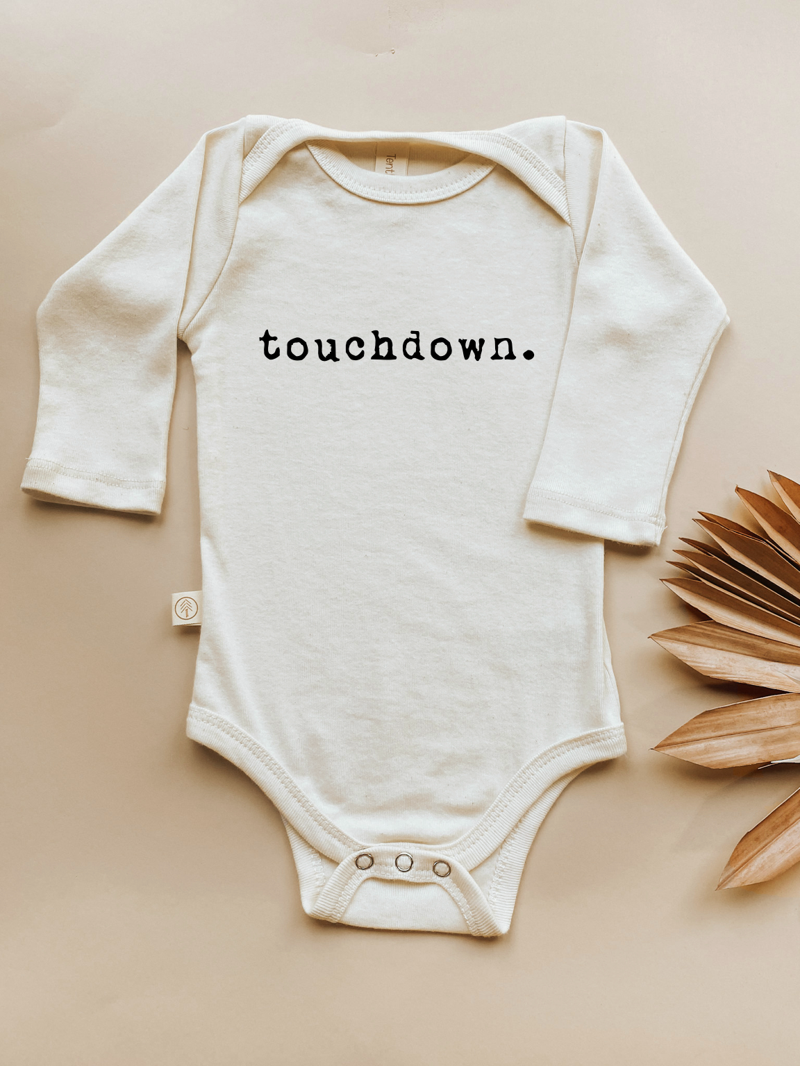Touchdown Organic Baby Bodysuit Long Sleeve-zoom-3