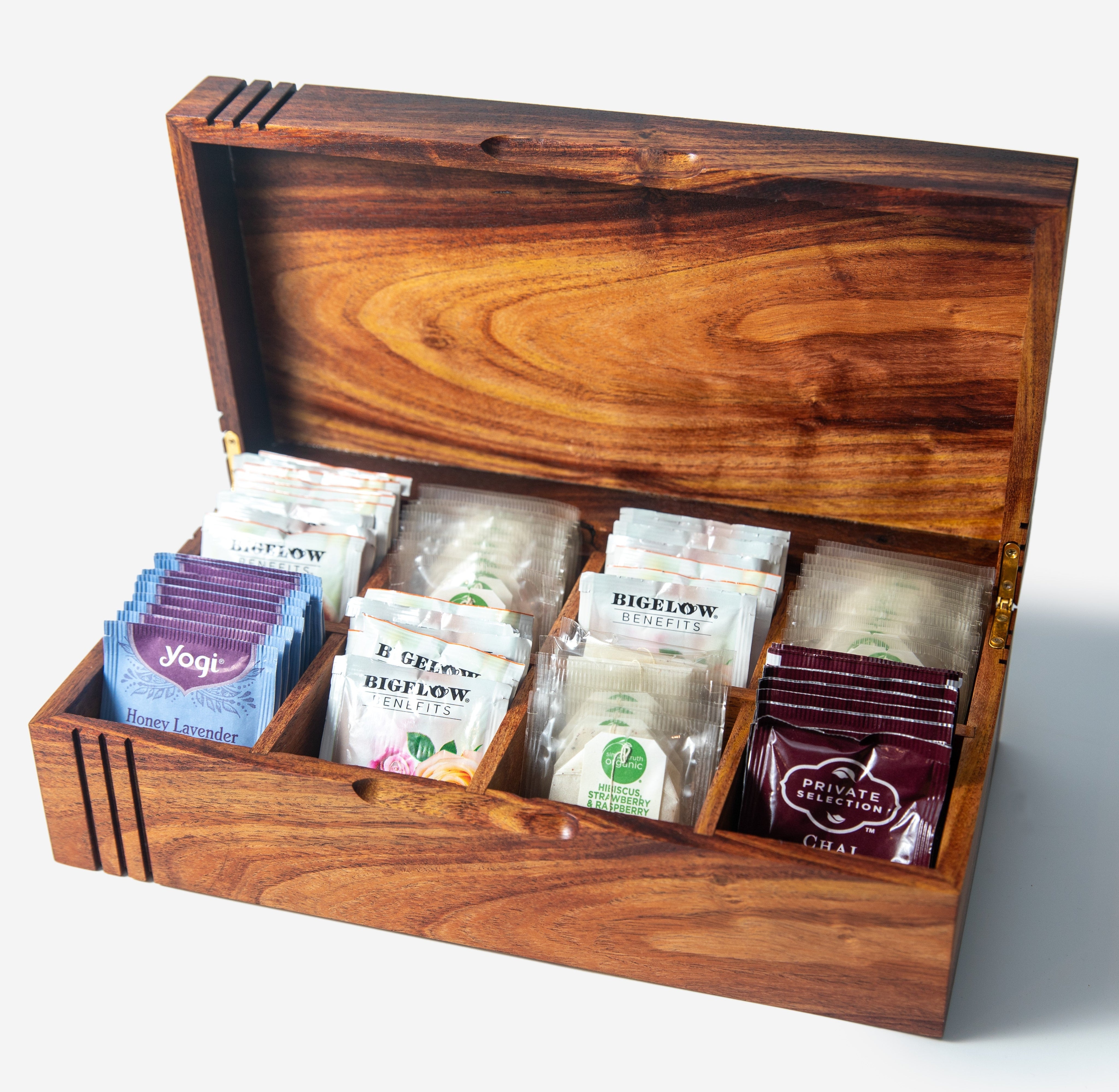 Tea Chest | Mesquite | 8 Compartments-zoom-2