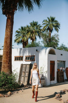 Madison Slip Skirt | Ivory White Silk - Aware House - MERRITT CHARLES -