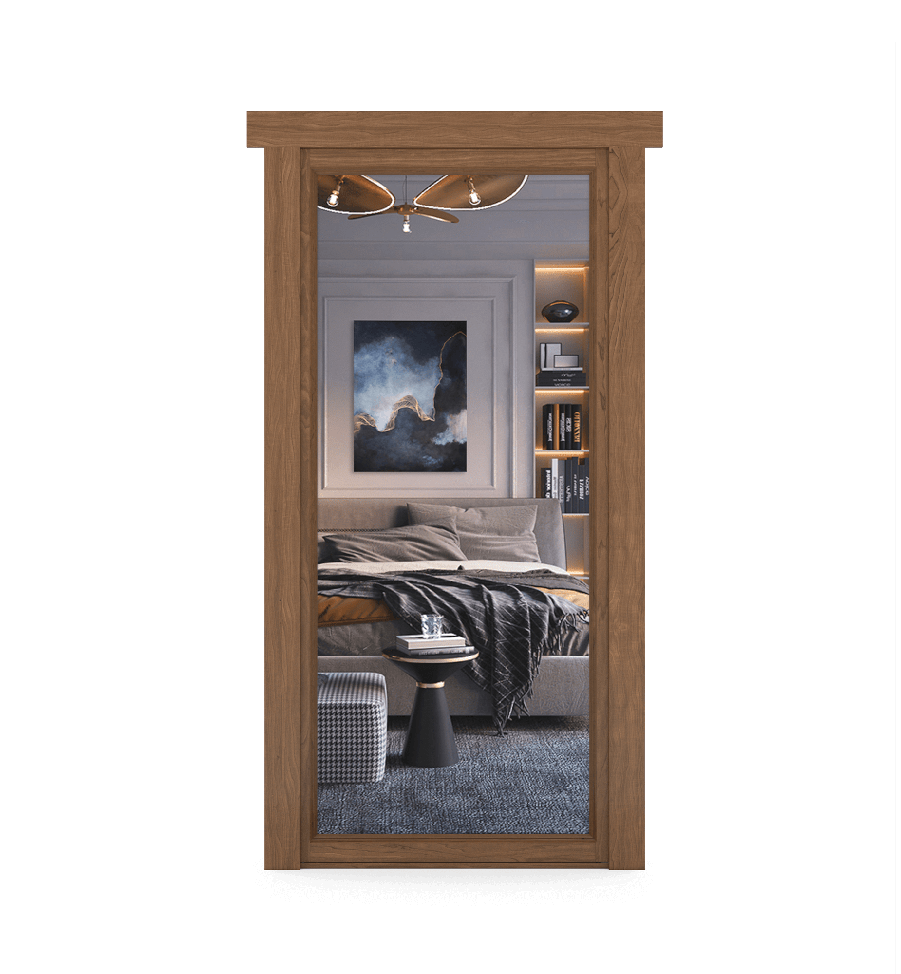 Hidden Maple Mirror Door-zoom-5