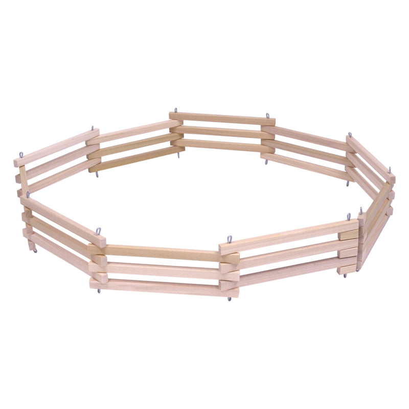 Amish Wooden Folding Corral Fence Toy – Unfinished-zoom-