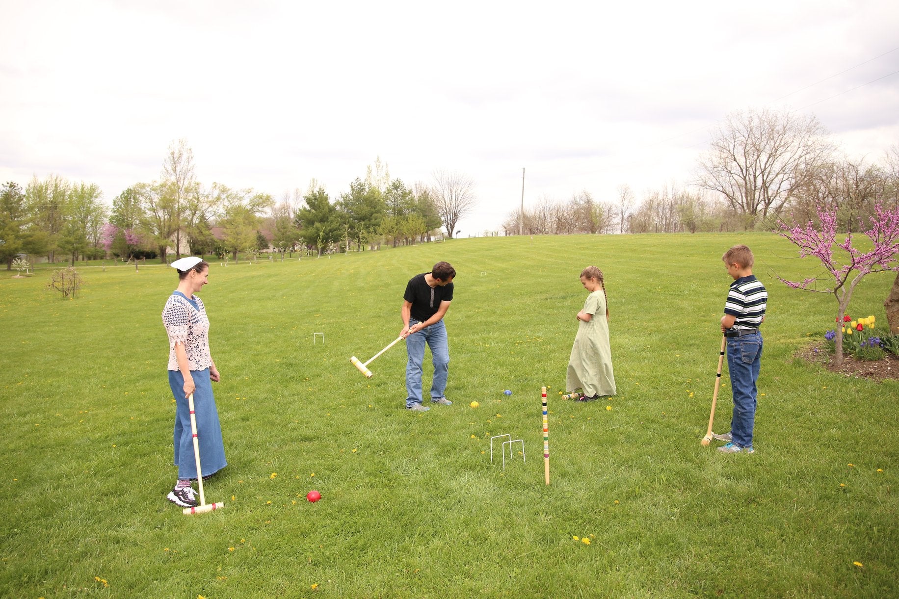 Deluxe 8-Player Croquet Game Set with Wooden Holder or Duffel Bag-zoom-10