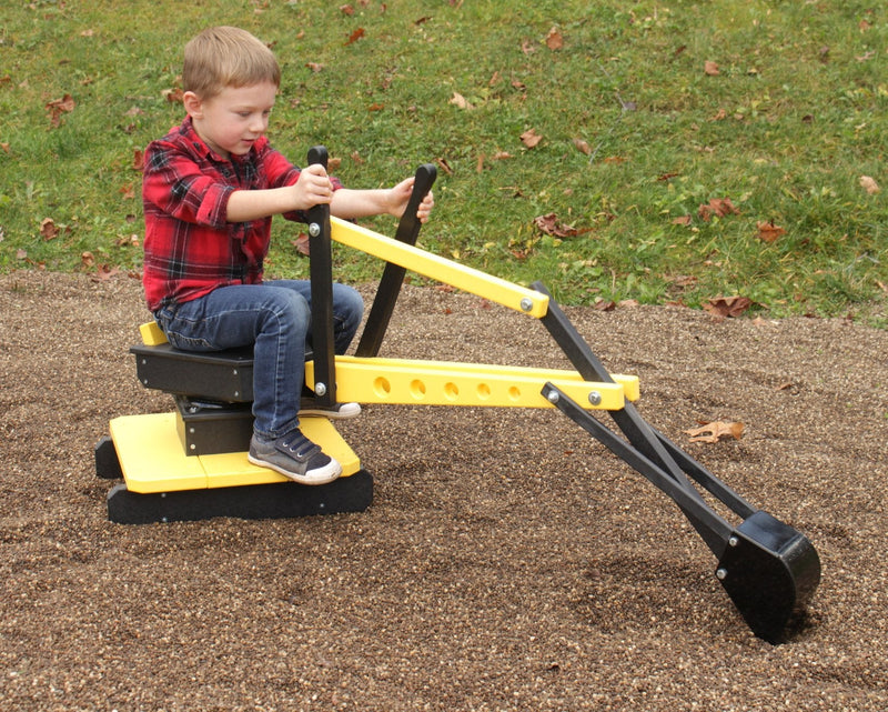 Sand Digger Excavator Toy | Ride-On Sandbox Digger with Movable Levers-zoom-