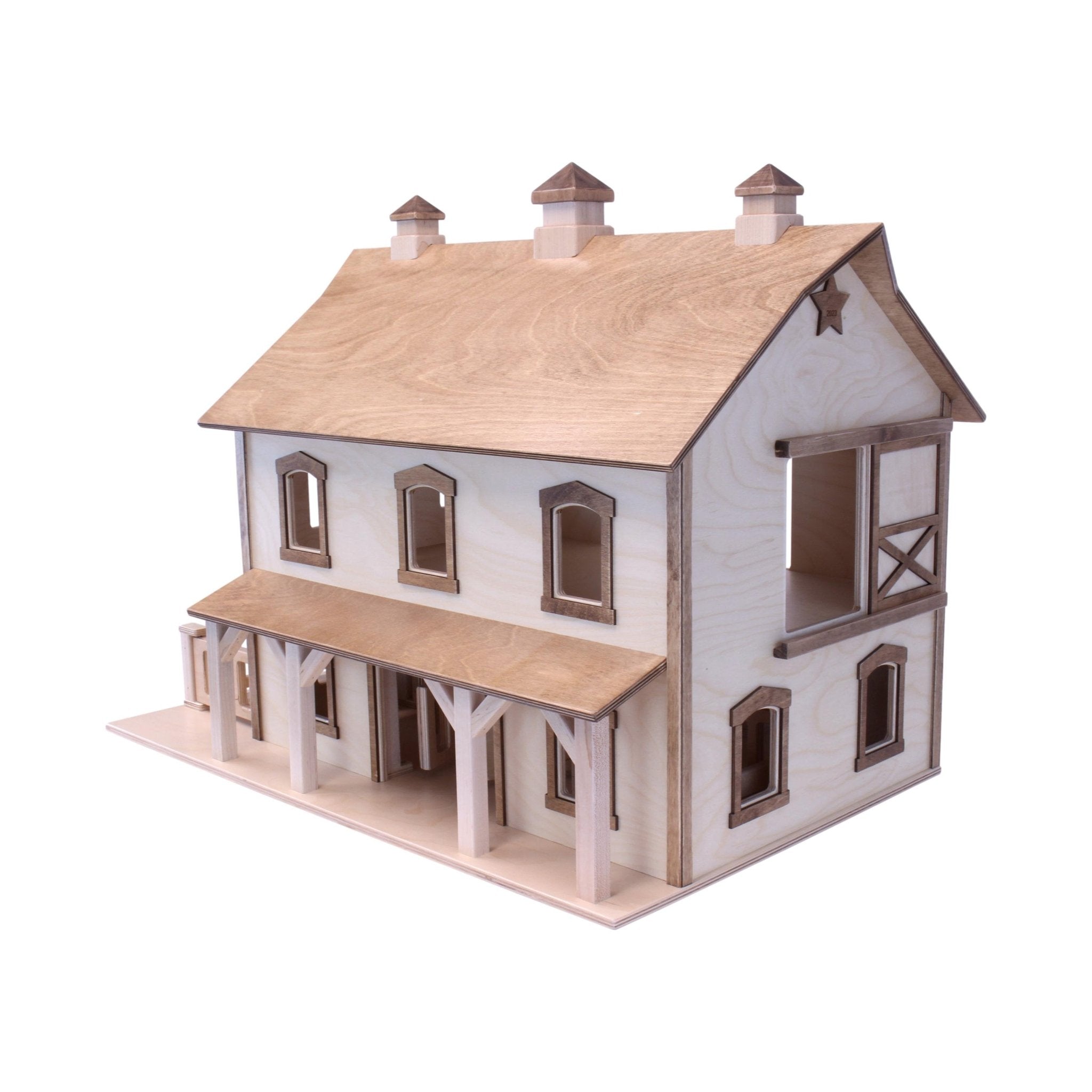 Large Pennsylvania Bank Barn Toy - Aware House - Amish Toy Box -