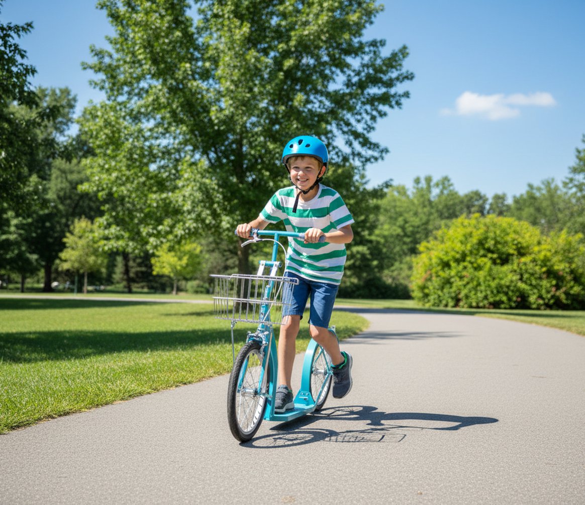 Amish-Made Deluxe Kick Scooter Bike | Model 1660 Big Kid Size-2